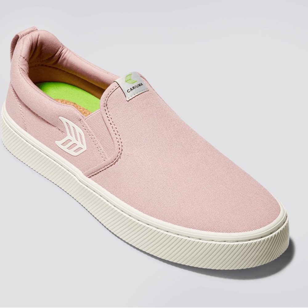Cariuma Rose Canvas Slip-On Sneakers